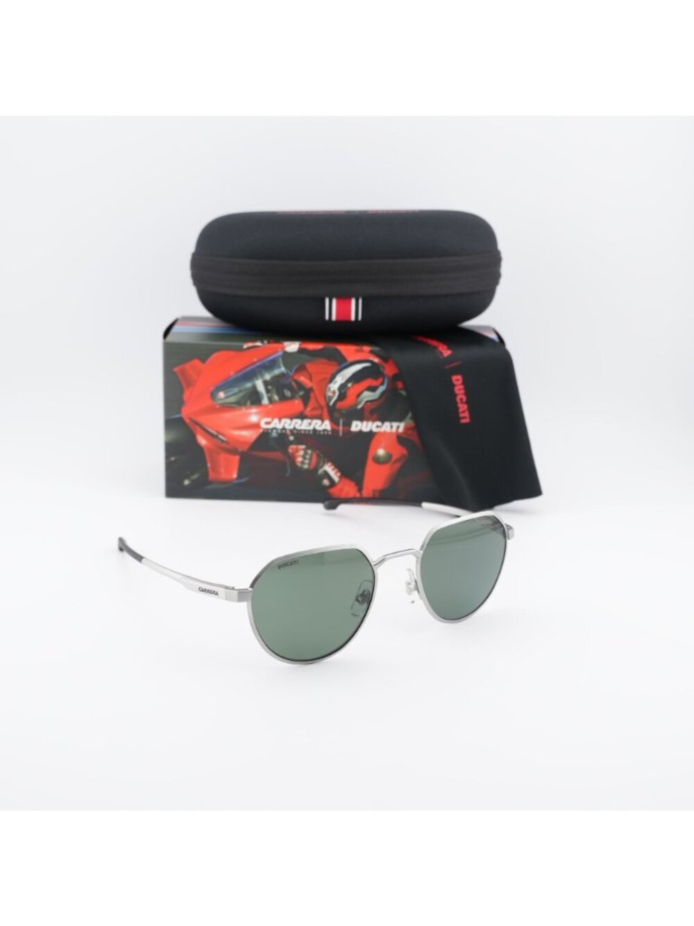 Carrera Ducati CARDUC 036/S 0CTL UC Geometric Sunglasses - Palladium / Grey - Picture 8 of 11